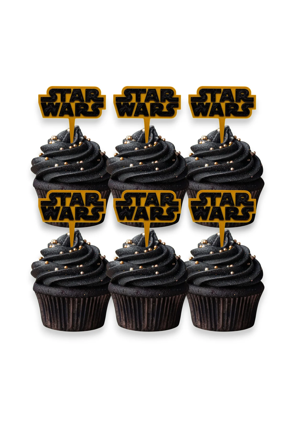 6 Adet Starwars Cupcake Süsü (DOĞUM GÜNÜ) - Kaliteli Malzeme
