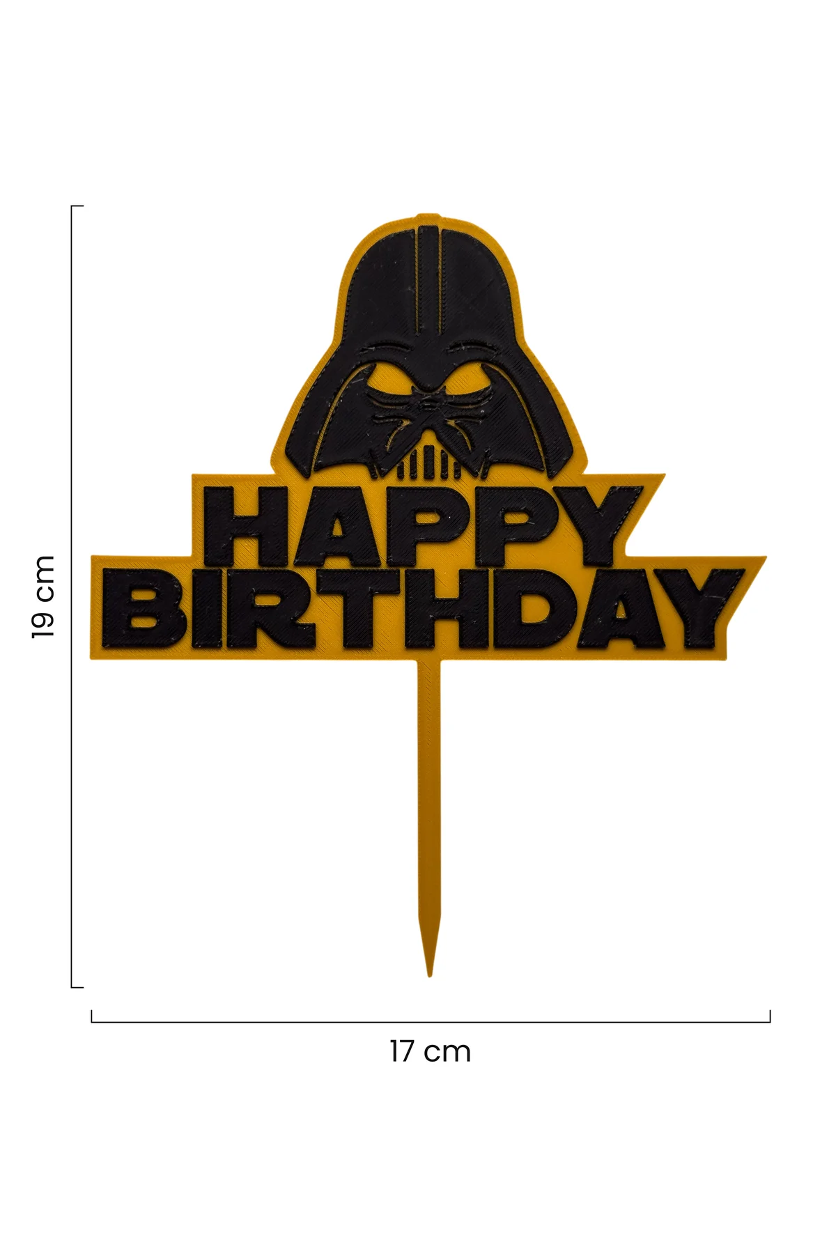 Star Wars Temalı Pasta Üstü Yazısı Happy Birthday (Doğum Günü Pasta Üzeri Süsü)