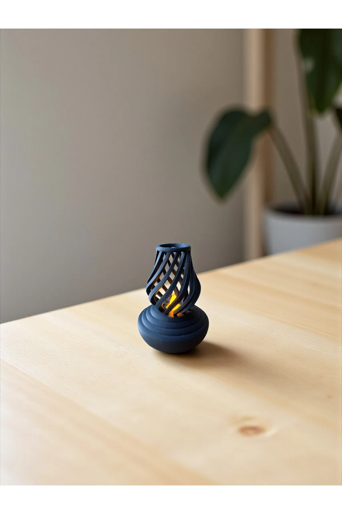 Spiral Dekoratif Mum Lamba -Tealight– Loş Işık Uyumu
