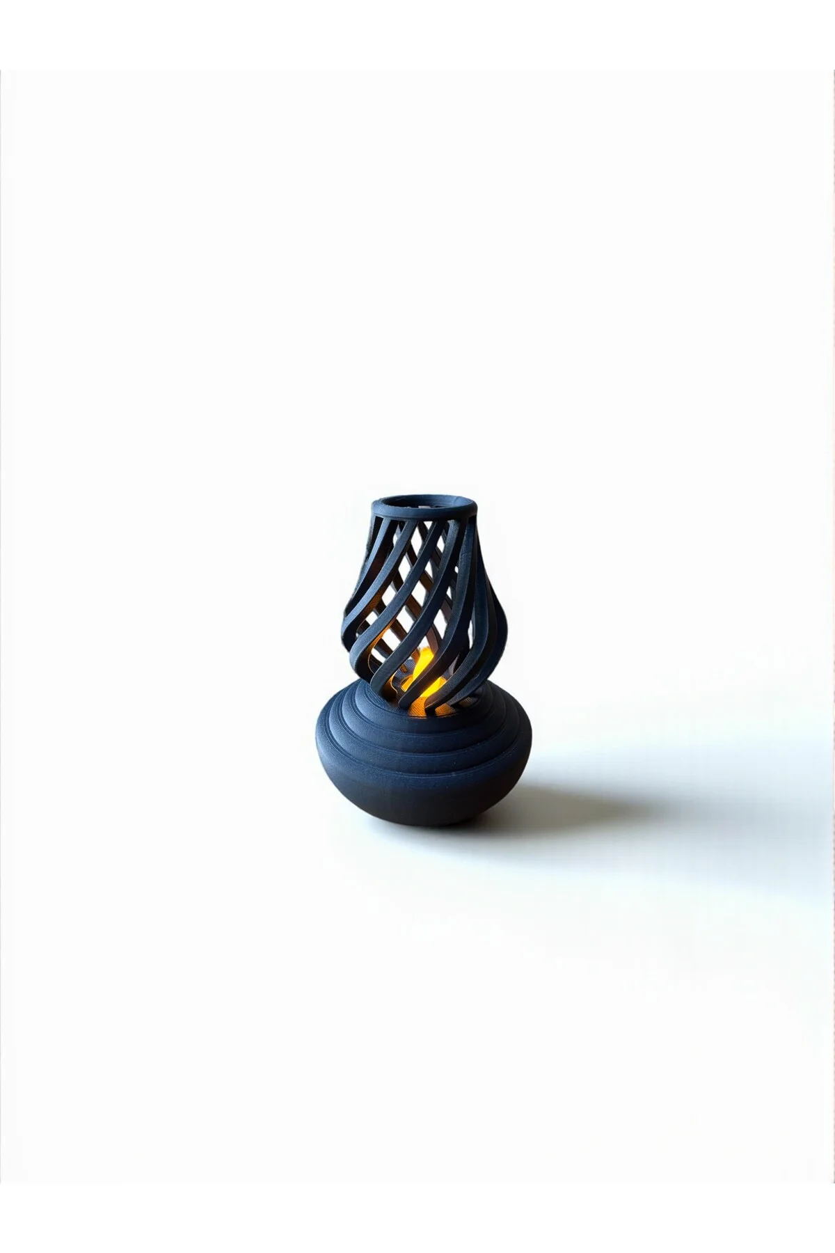 Spiral Dekoratif Mum Lamba -Tealight– Loş Işık Uyumu