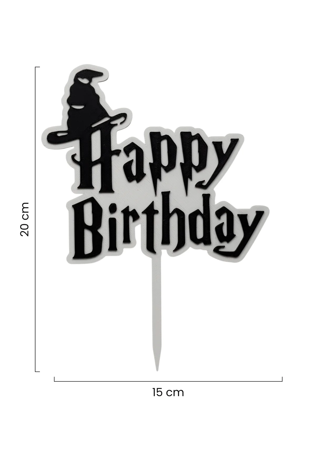 Harry Potter Temalı Pasta Üstü Yazısı Happy Birthday (Doğum Günü Pasta Üzeri Süsü)